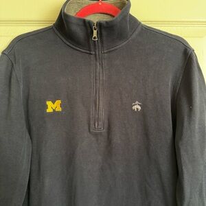 Michigan Zip-Up Sweater - Brooks Brothers